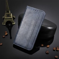 suitable for oppo realme 9 pro ovrmx3491 anti drop magnetic card mobile phone case clamshell leather retro luxury wallet case