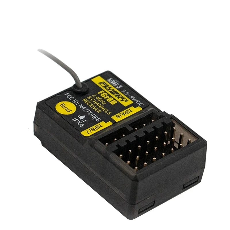 

FLYSKY FGR8B 2.4Ghz 8CH Receiver PWM/ PPM Output For AFHDS3 Transmitters RF Modules PL18/ NB4 /NB4 Lite/ FRM302 RC Boat