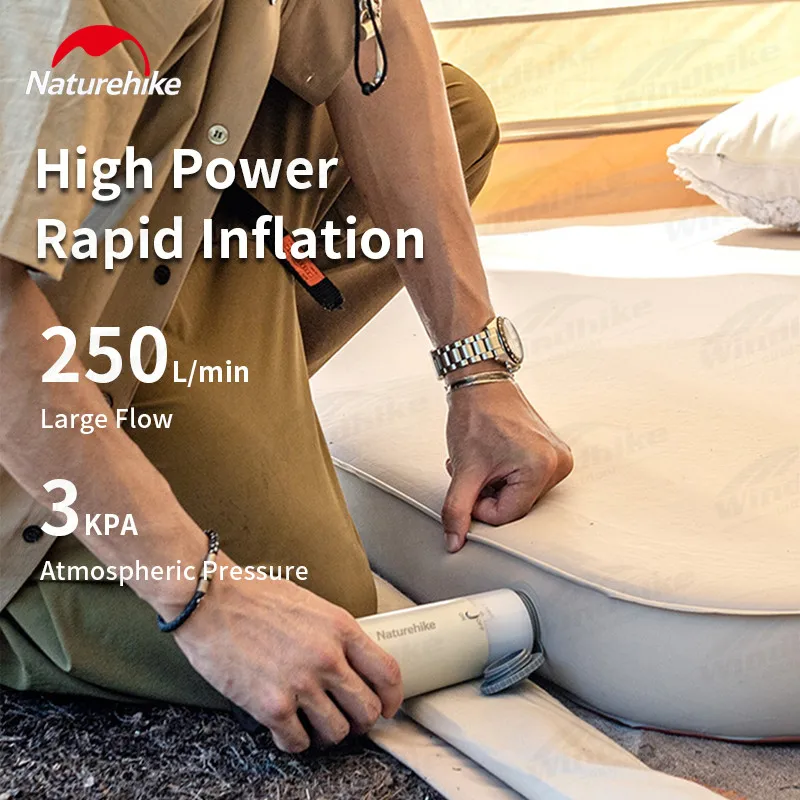 Naturehike Сверхлегкий походный воздушный насос и пылесос для улицы портативный