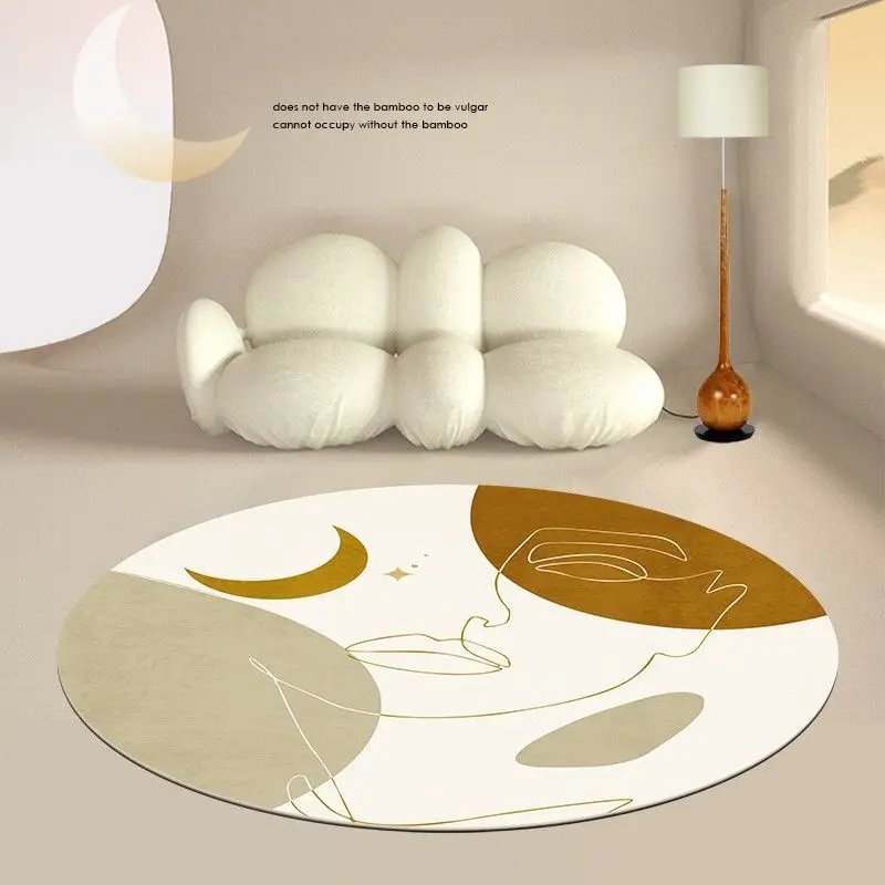 Круглый ковер для детской комнаты коврики спальни домашний звукоизоляционный