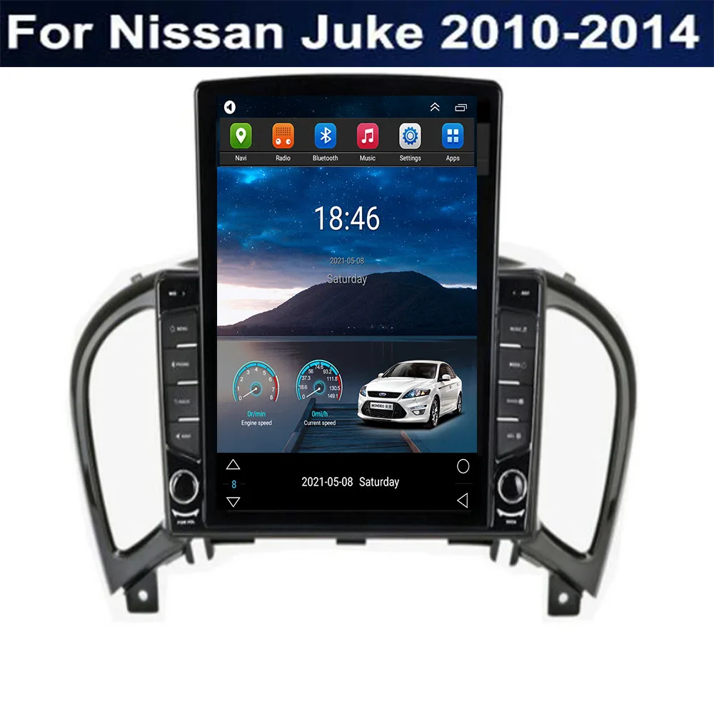 

For Tesla Style 2 Din Android 12 Car Radio For Nissan Juke 2010-2014 Multimedia Video Player GPS Stereo Carplay RDS Camera