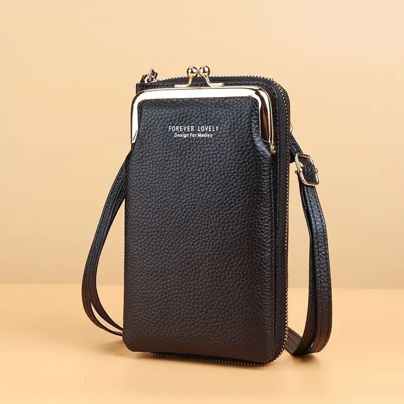 

New women's bag mobile phone bag zipper wallet Japan and South Korea fashion all-match multi-functional shoulder diagonal bag