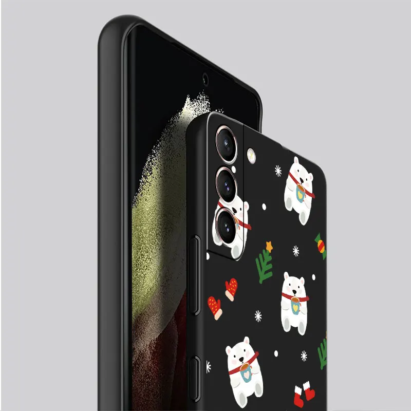 Милый мультяшный Рождественский чехол с куклой для Samsung Galaxy S22 S23 Ultra S20 S21 FE S10 S9 Plus Note 20 10 Lite, мягкий чехол для телефона (art.: 3920c02c3caee) - 3920c02c3caee
