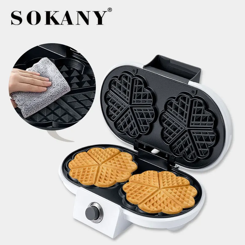 No-Drip Waffle Maker: Waffle Iron 1000W + Waffle Maker Machine For Waffles, Hash Browns, or Any Breakfast, Lunch, & Snacks
