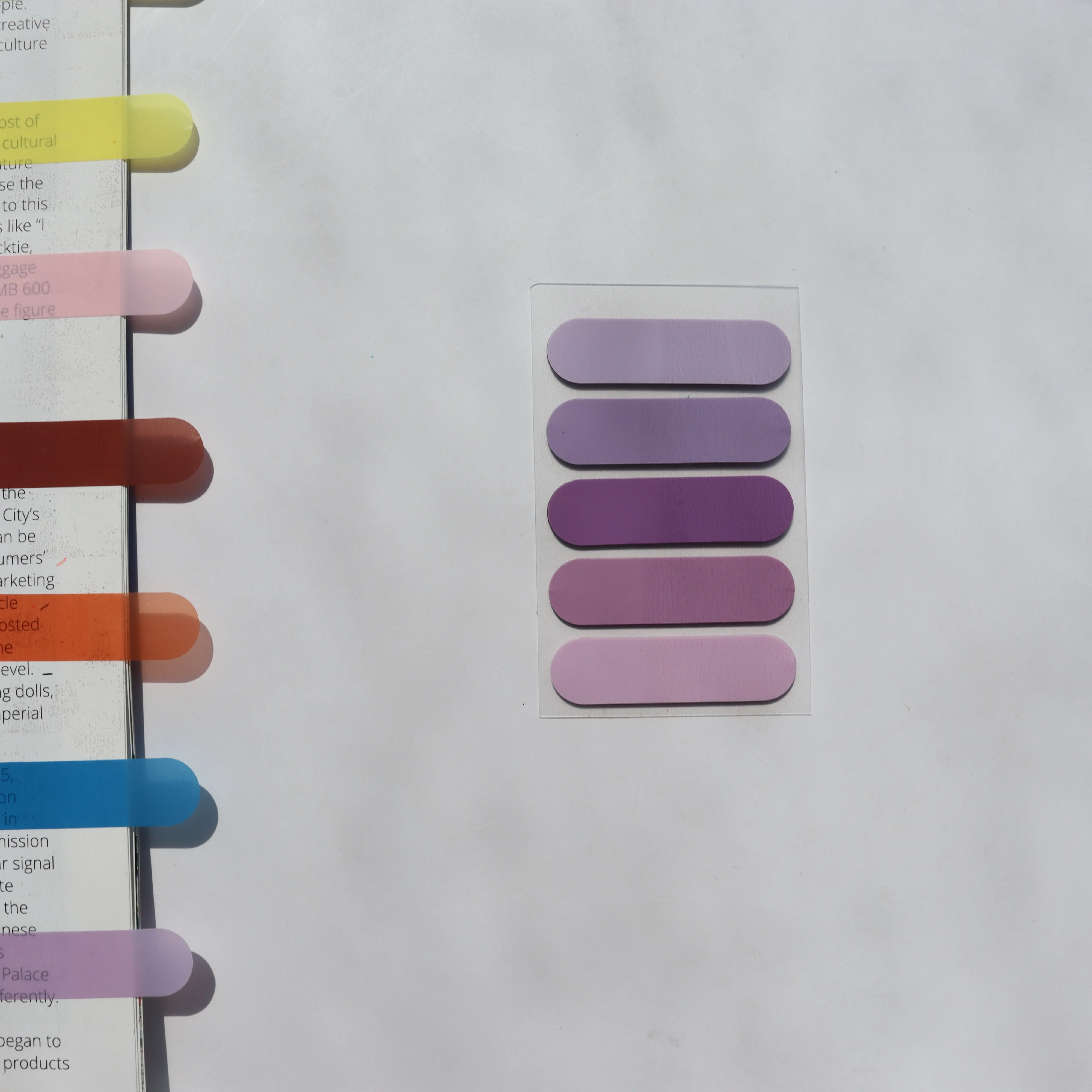 

Прозрачные самоклеящиеся книжные маркеры