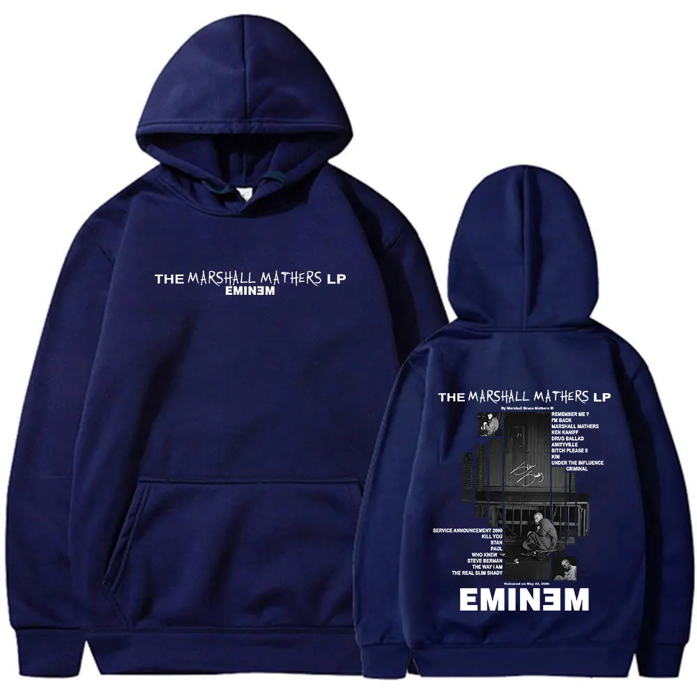 Фото Рэпер Eminem 2000, альбом, толстовки с графическим рисунком, мужская и женская одежда, модные толстовки с капюшоном в стиле хип-хоп большого размера с длинными рукавами, уличная одежда №3