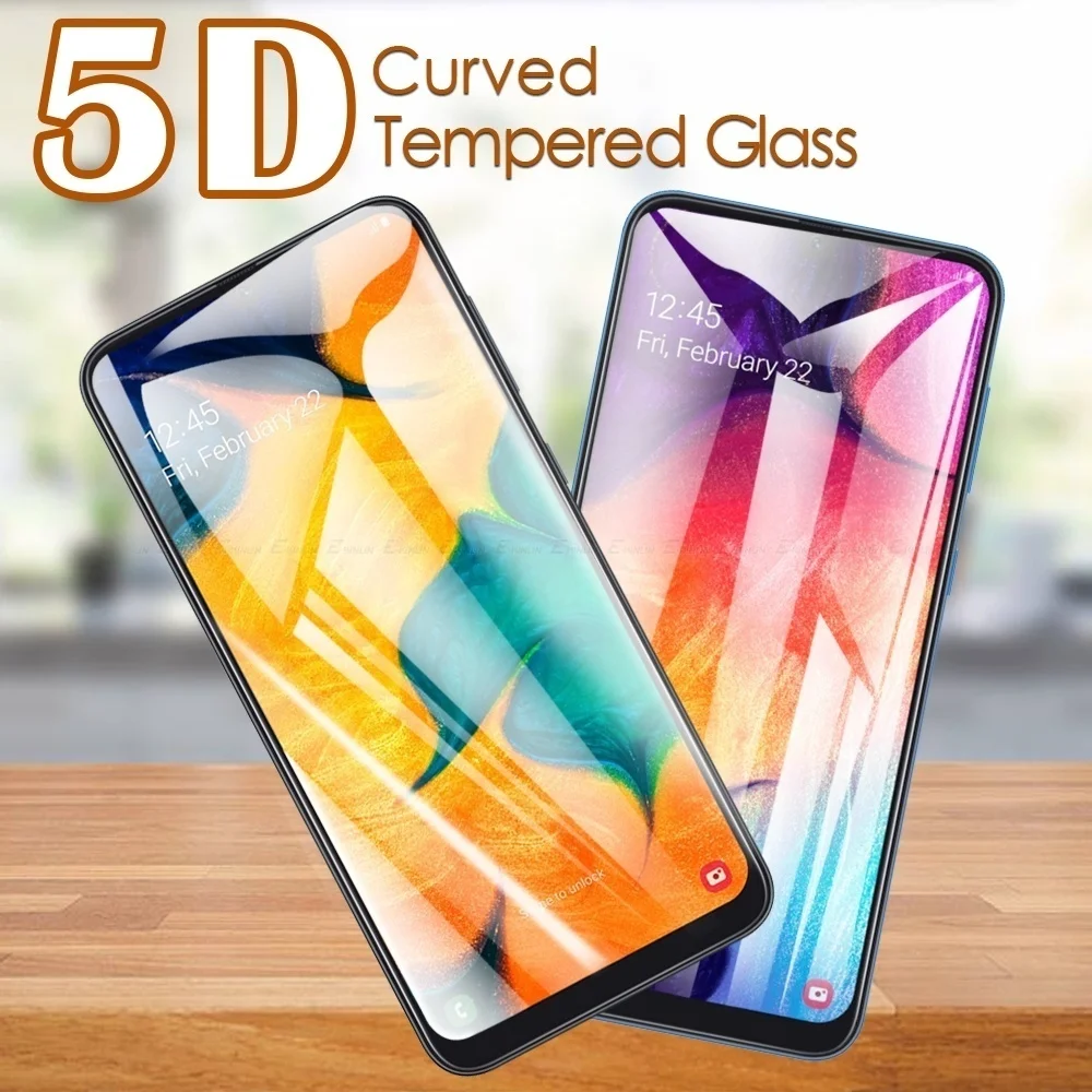 

Закаленное стекло 5D с изогнутыми краями для Samsung Galaxy M53, M33, M23, M51, M11, M10s, M21, M30s, M31, M01, защитная пленка для экрана, прочная пленка