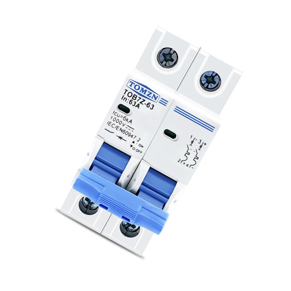 Автоматический мини-выключатель TOMZN 2P постоянный ток 1000 В автоматический