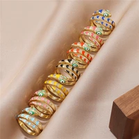 vintage zircon snake shape rings for women female colorful opening crystal rings delicate fashion jewelry party girls accessory