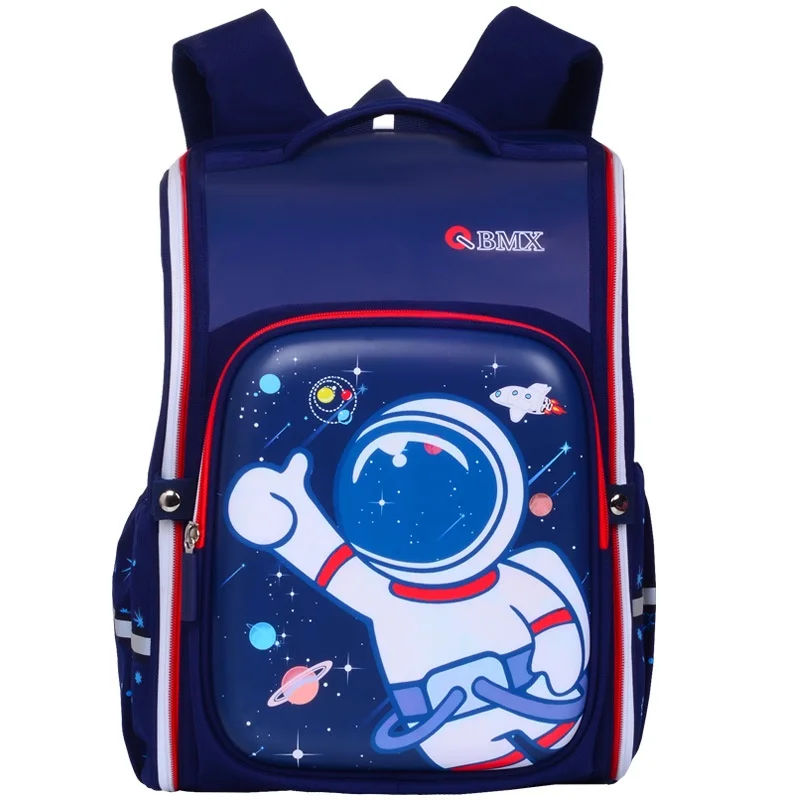 Children Cartoon Unicorn Astronaut Dinosaur Unicorn PU Backpacks New Girls Boys British Style Grade 1-6 Students Cute Schoolbags