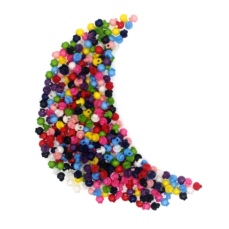 

100 шт. резиновые швейные мини-пуговицы Скрапбукинг в форме гриба Смешанные 2 отверстия Costura Botones bottoni botoe JS8007 5 мм