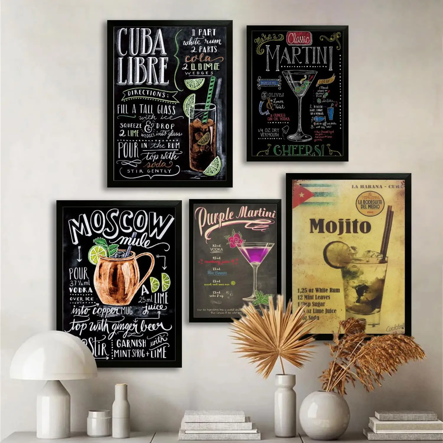 Мохито Холст Художественный постер и настенное искусство печать с изображением