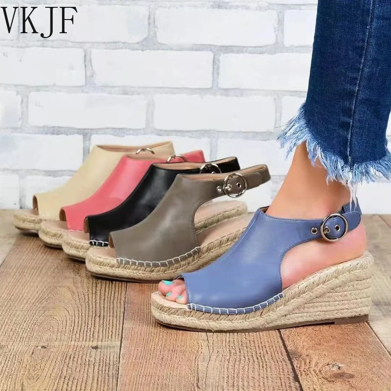 

Women's Espadrille Shoes Ankle Strap Sandals Comfortable Slippers Ladies Women's Casual Shoes Breathable Linen Linen High Heels