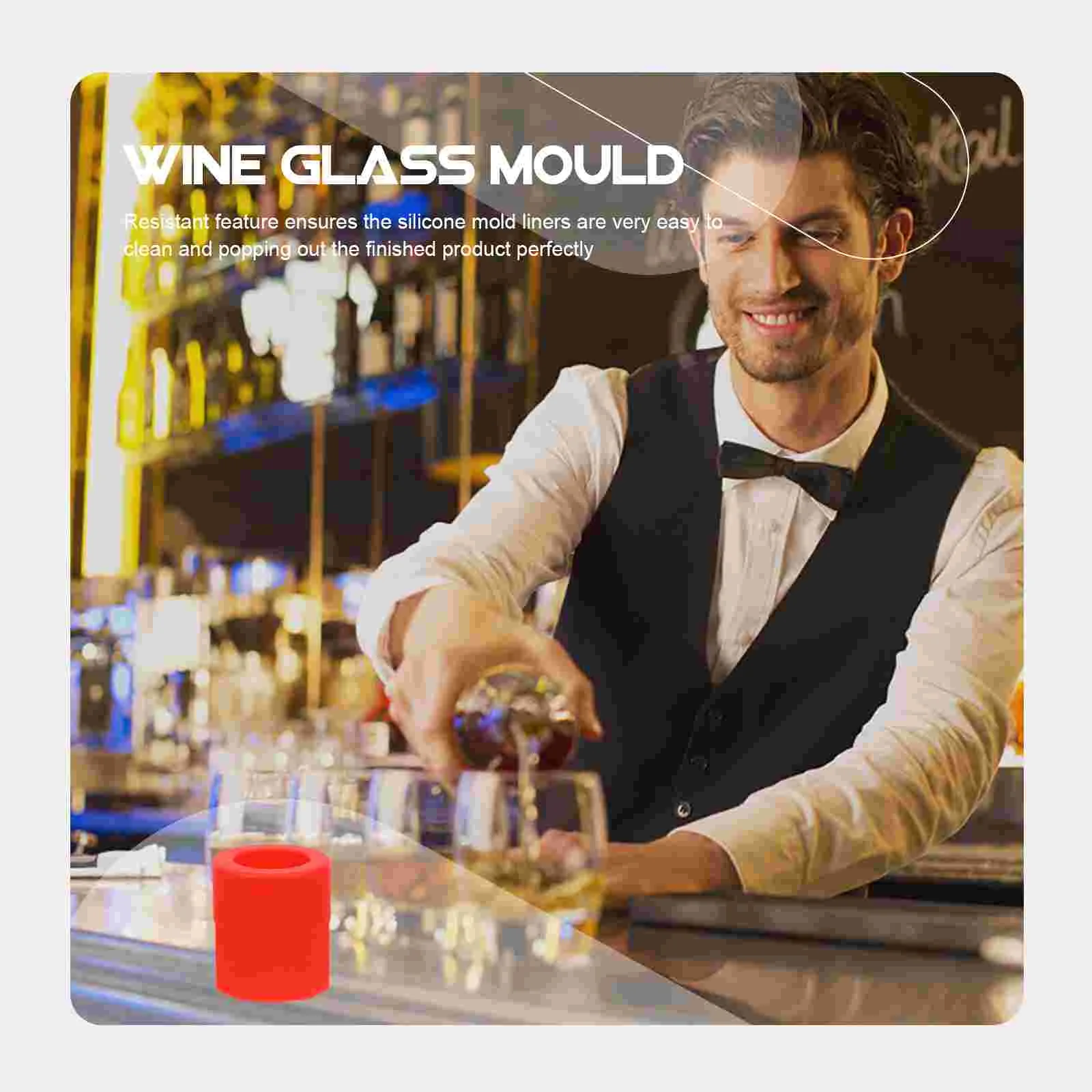 Стеклянная форма формы для бутылок силиконовая печенья чашки льда силикагель