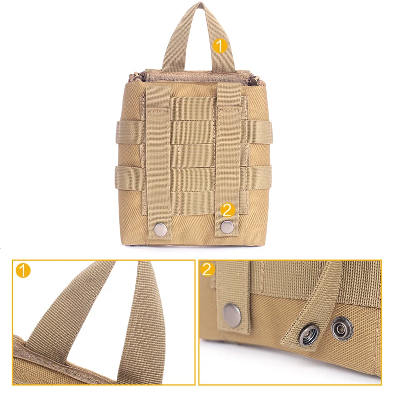 

Tactical First Aid Bag Waist Bag Emergency Travel Rescue Handbag Waterproof Camping First Aid Pouch Patch Bags Safety Tool