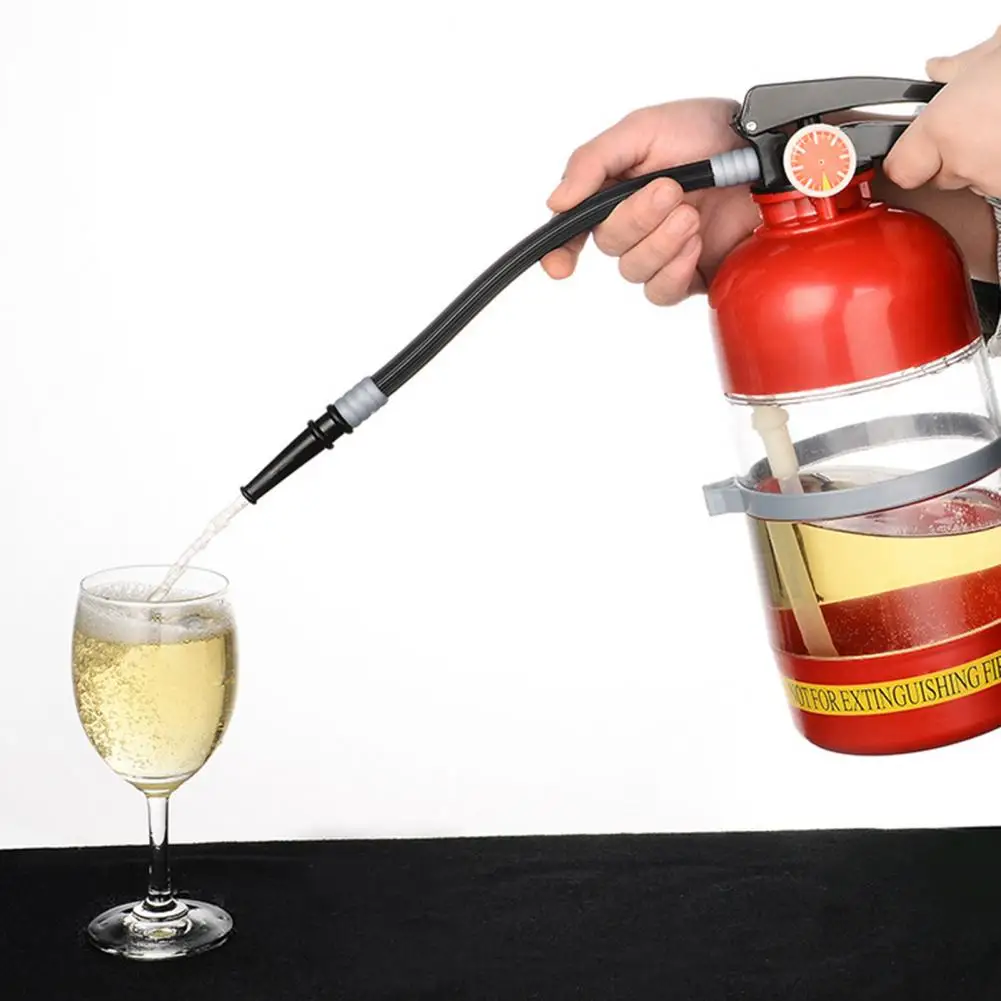 

Cocktail Shaker Useful Non-breakable Red Extinguisher Design Beverage Mixer Household Supply