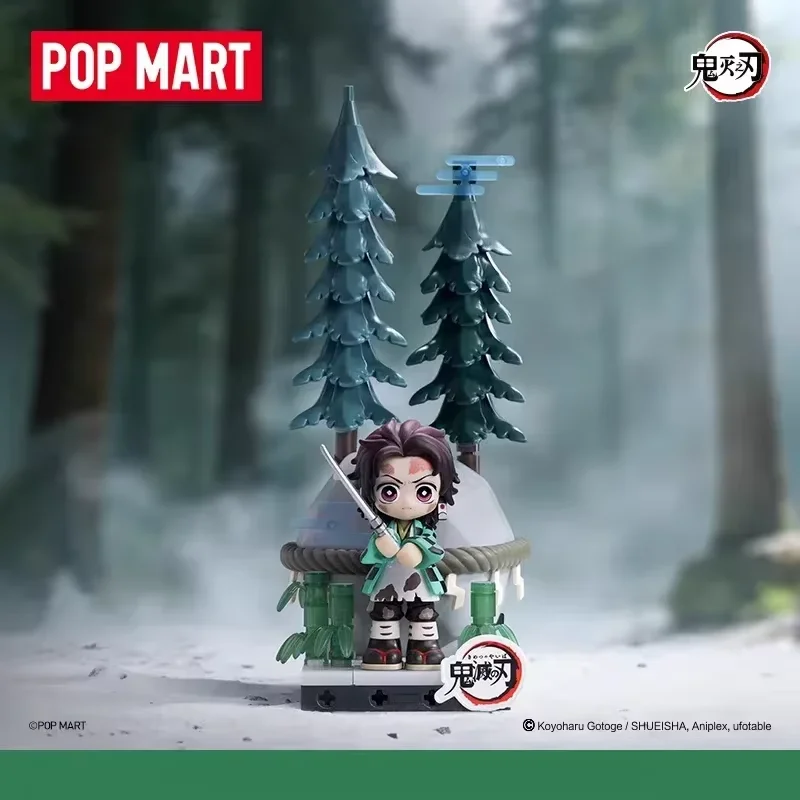 Фото POP MART DEMON SLAYER: Серия «Нерушимое решение» — Коллекционные фигурки-блоки, игрушки-сюрпризы, загадочные коробки, аниме-украшения, подарки №5