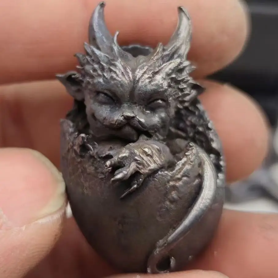 

Винтажные латунные статуэтки в виде дракона с лавами, миниатюрные художественные поделки, настольные украшения, ретро украшение для дома