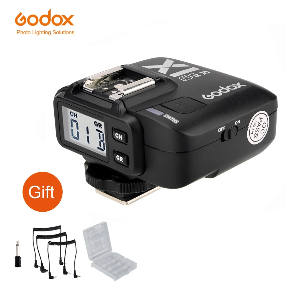 

Беспроводной триггер вспышки Godox X1R-C X1R-S TTL 2,4G для цифровых зеркальных камер Canon Nikon Sony
