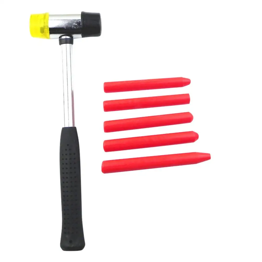 

Car Pit Repair Tools 1pc Mini Rubber Hammer 5pcs Concave Leveling Pen Sheet Metal Household Service Tool
