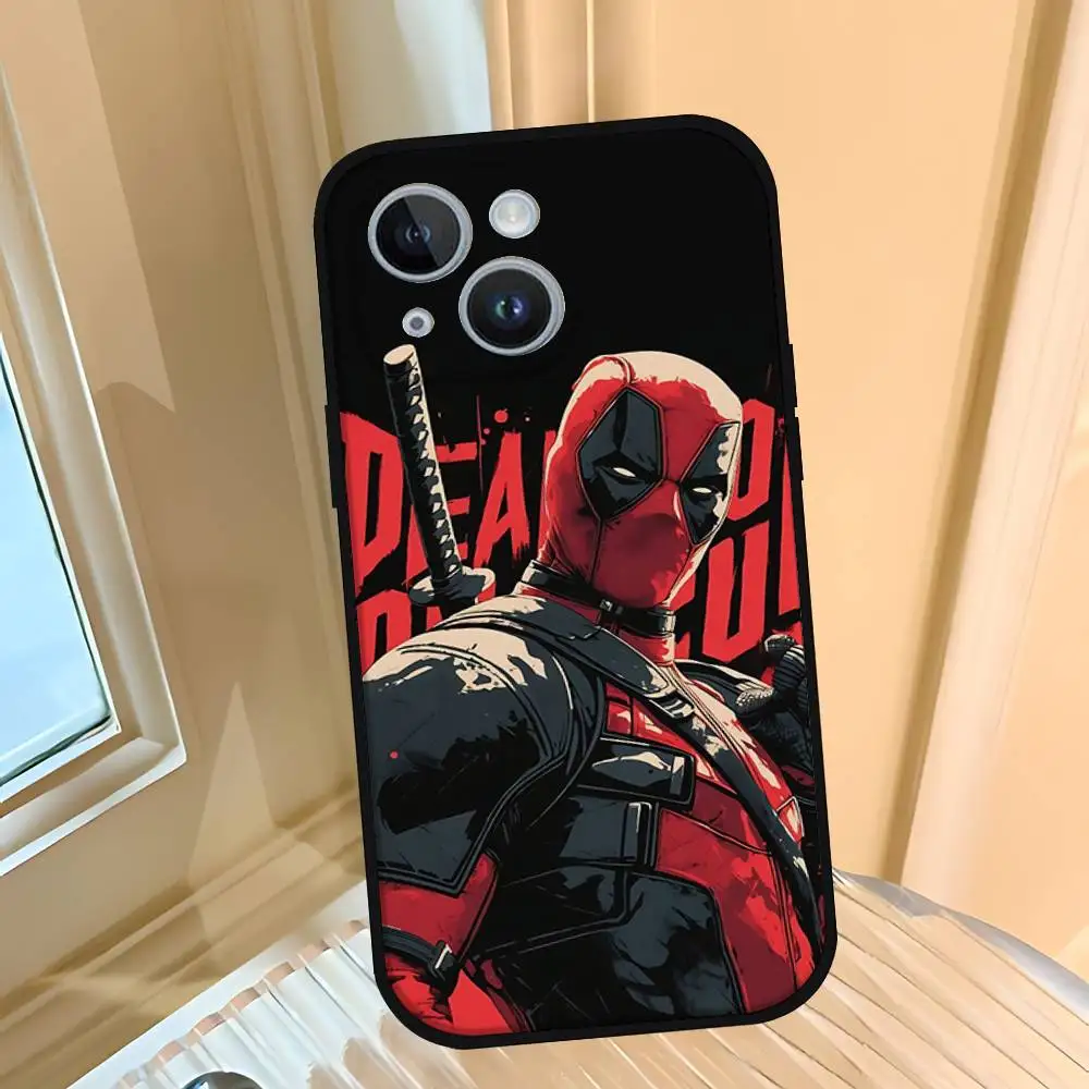 Фото Крутой милый чехол для телефона D-deadpoolS, черный, подходит для IPhone 17,16,15,11,13,14 Pro Max, Plus, X, Xr, Xs Max, 13Mini №4