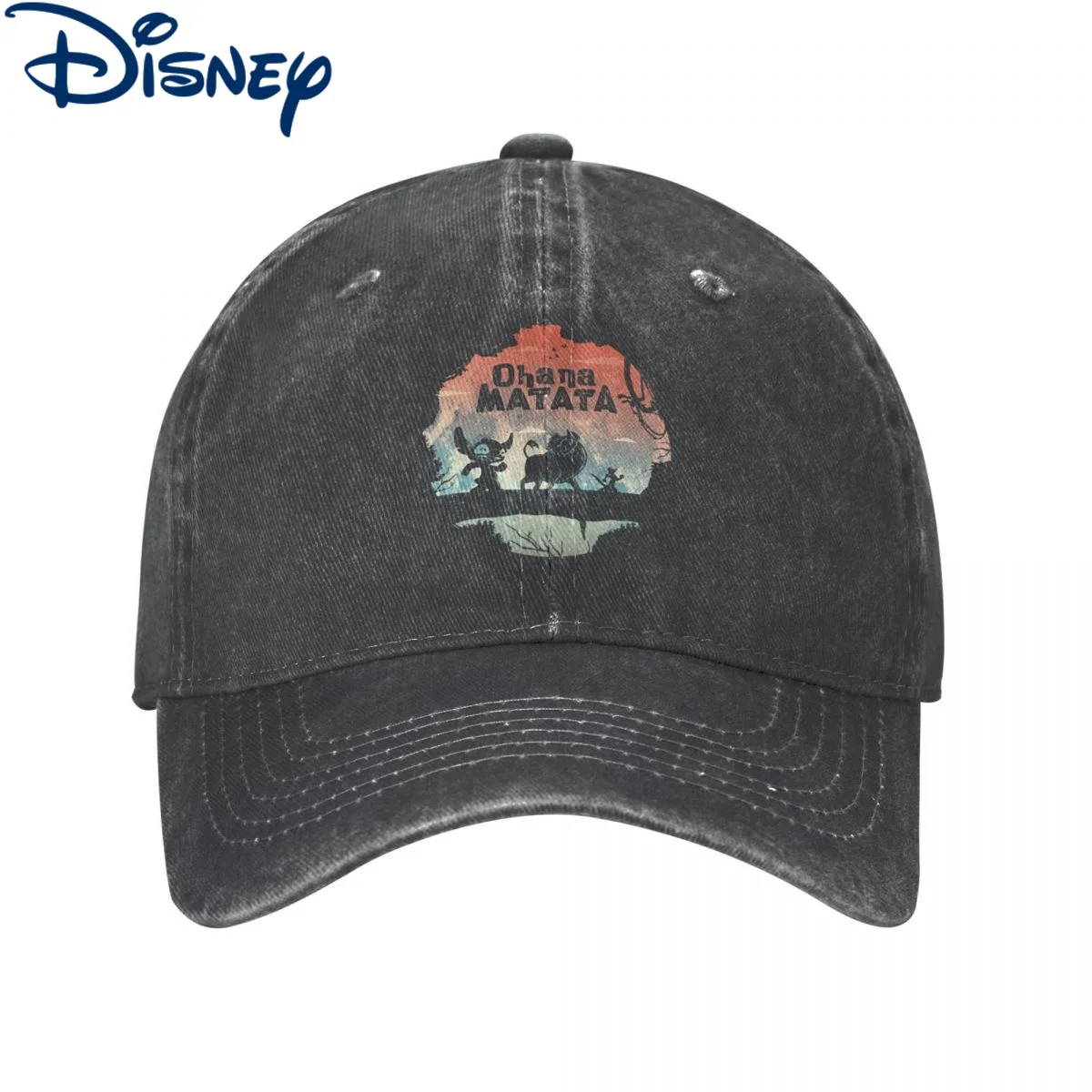 

Ohana Matata Lilo & Stitch Anime Men Women Baseball Cap Distressed Denim Washed Caps Hat Fashion Outdoor Activities Snapback Hat