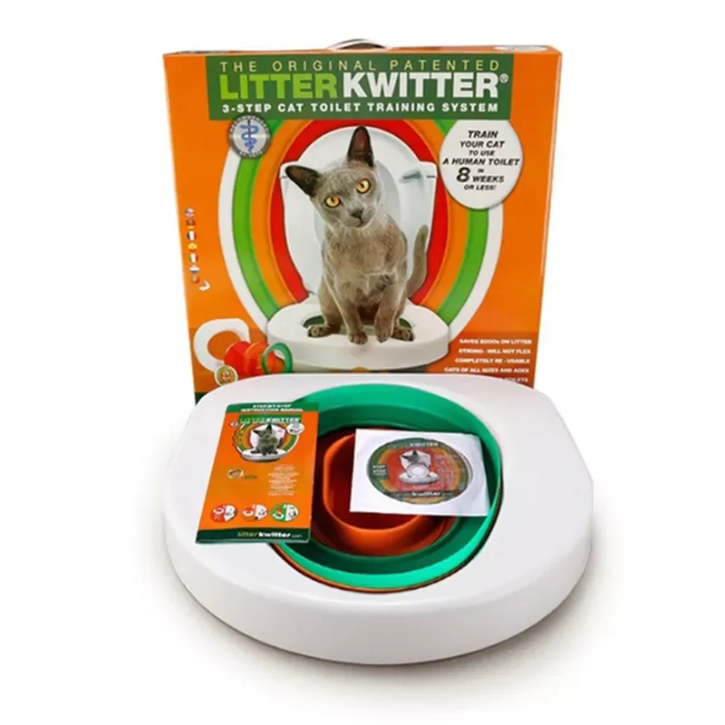 

Best Plastic Cat Toilet Training Kit Litter Box Puppy Cat Litter Mat Cat Toilet Trainer Toilet Pet Cleaning Cat Training Product