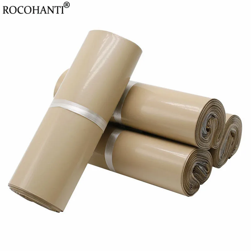 Оригинальные пакеты для экспресс-доставки абрикосового цвета полиэтиленовые