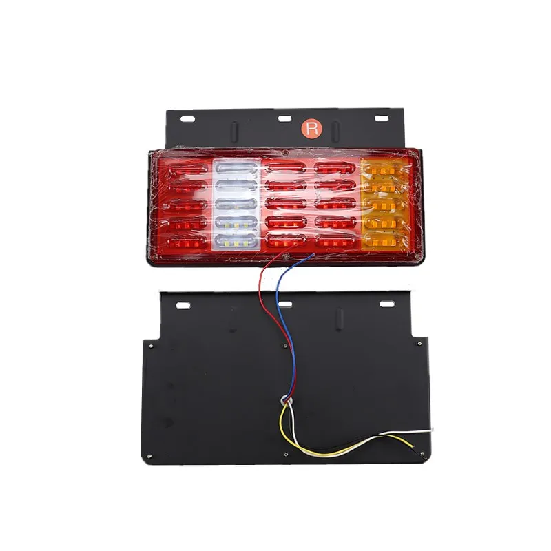 

2PCS 12V 24V LED Car Truck Tail Light Trailer Rear Light Brake Turn Signal Lamp Reverse Tractor Lorry Bus Campers Caravans