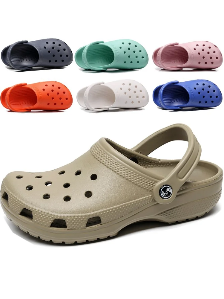 Women's summer Dieter beach shoes couple large size sandals men's jelly garden shoes