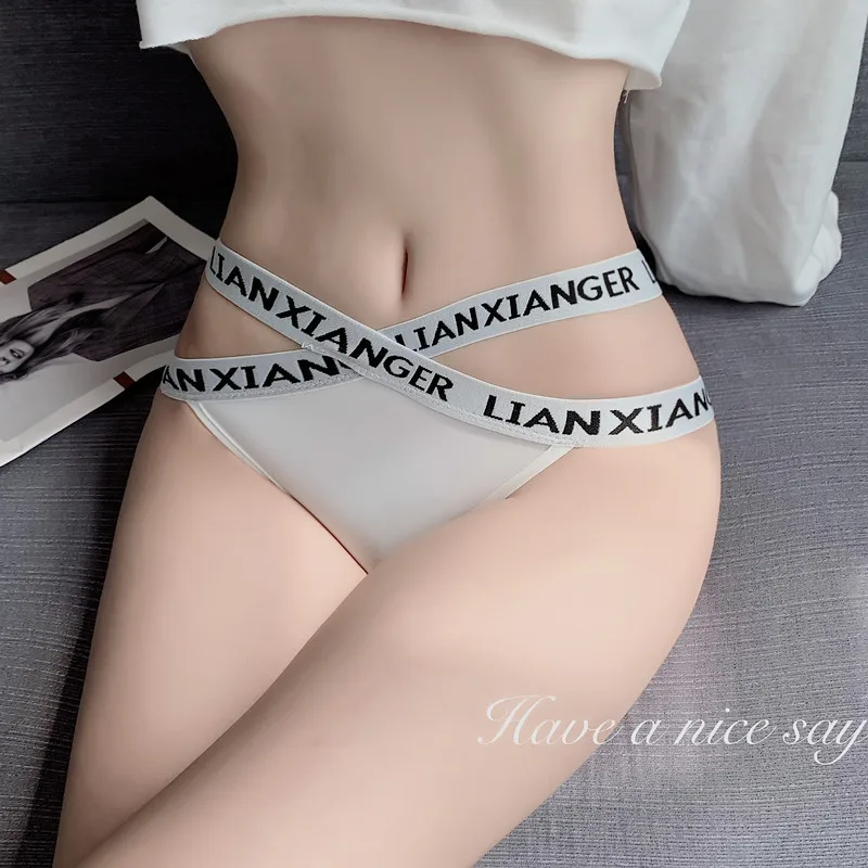 

Sexy Cotton Women Panties Seamless Thongs Letter Underwear Low Waist G-String Lady Intimates Lingerie Briefs Comfortable Sports