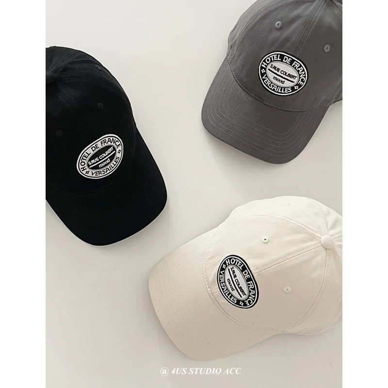 Женская бейсбольная Кепка с вышивкой в Корейском стиле надписью мягкая для