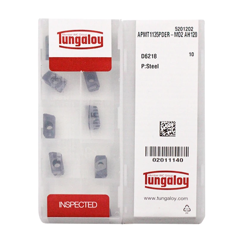 10 шт. Tungaloy оригинальный APMT APMT1135 APMT1135PDER APMT1604PDER M02 AH120 AH725 токарный станок с ЧПУ