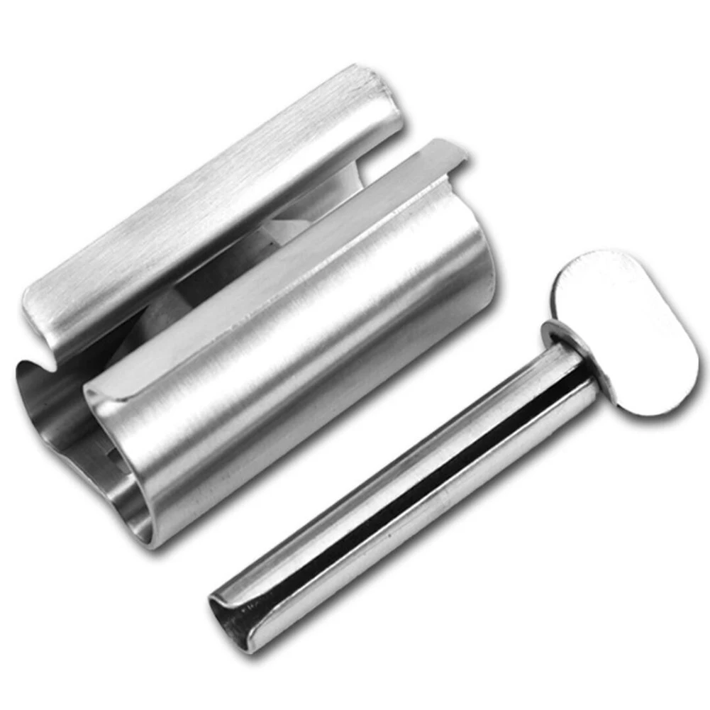 

Newest Toothpaste Tube Squeezer Toothpaste Roller Stainless Steel Labor Saving Toothpaste Tube Wringer