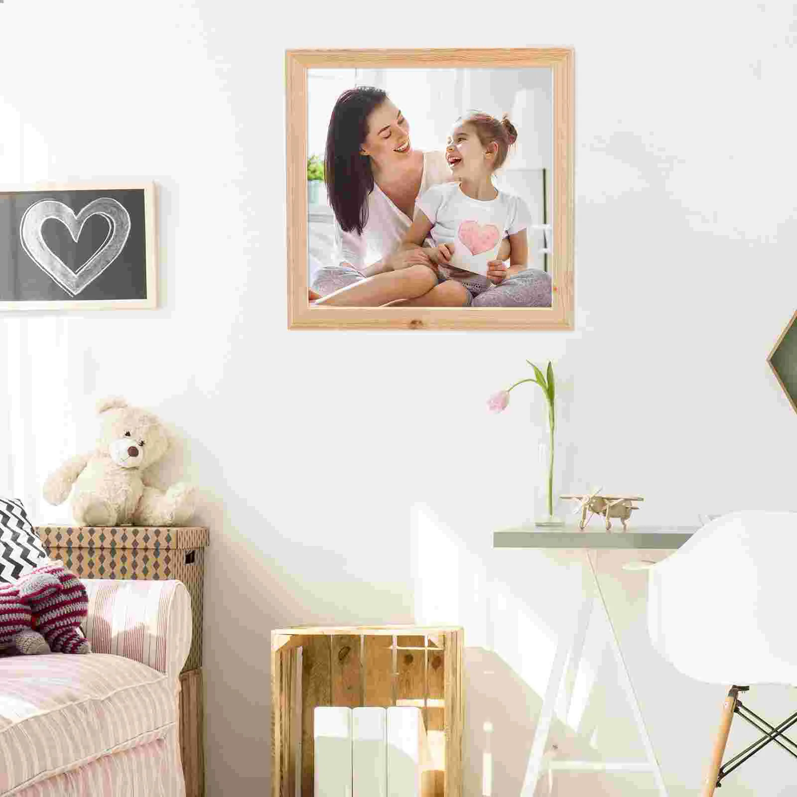 5 шт. пустая рамка из цельного дерева фото украшение деревянные рамки Pinus Sylvestris