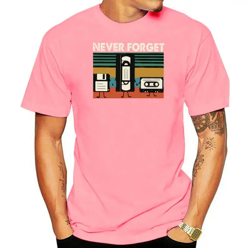 

Забудьте о том, что хлопковая рубашка для мужчин, регулируемая рубашка, диско гибкая, Vhs и цветная черная лента