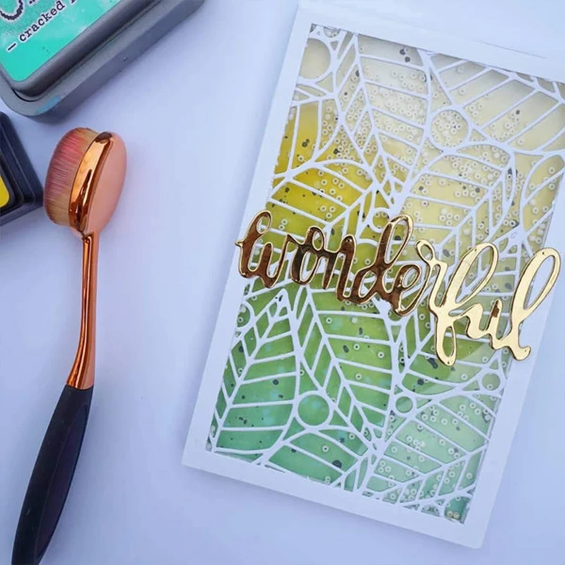 Новинка форма для тиснения в виде листьев рельефная 2022 металлические пресс-формы