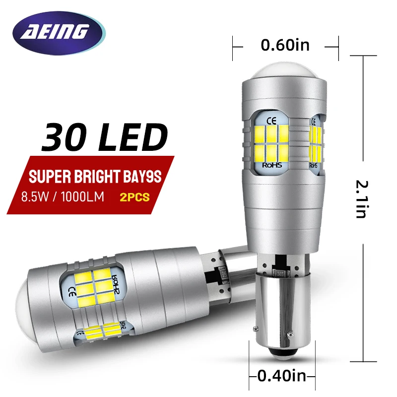 

Светодиодные лампы заднего света H21W BAY9S, замена 64136, без ошибок Canbus для SAAB 9-5 YS3G 2010-2012, 2 шт.