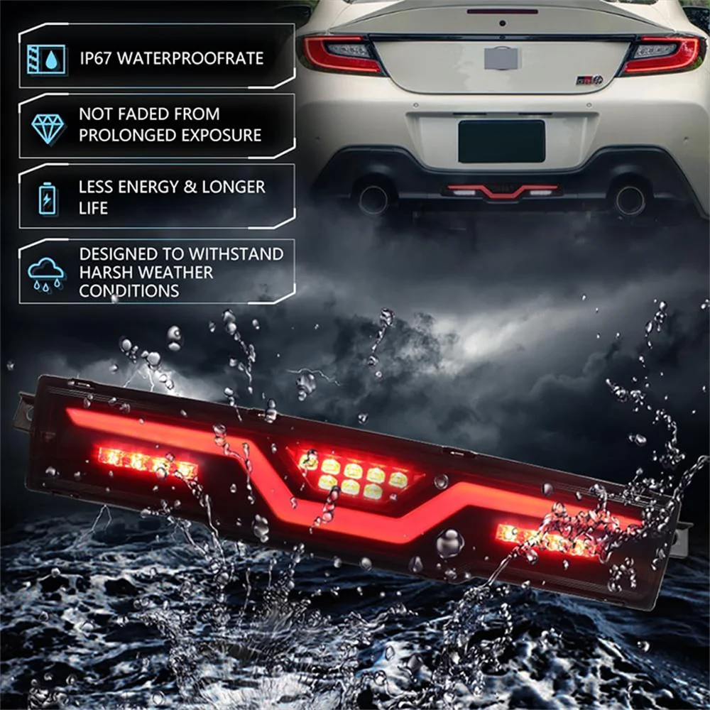 1 шт. 3-в-1 красный светодиодный задний противотуманный фонарь автомобиля