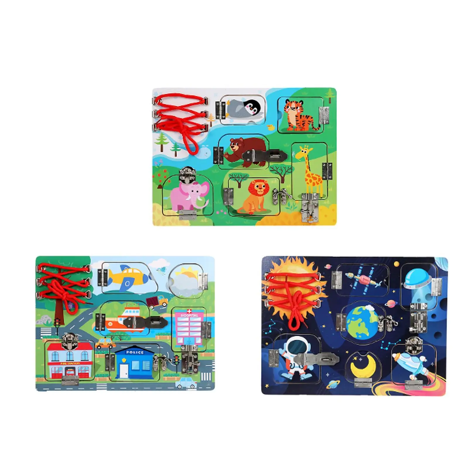 Деревянные защелки Busy Board дорожная игрушка интерактивная деревянная сенсорная