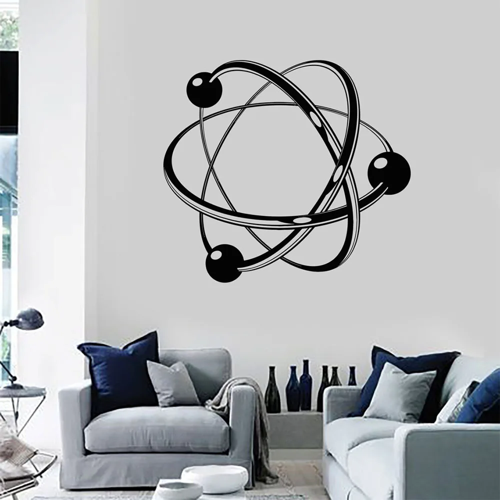 

Виниловая наклейка DIYWEIYUE Атом для стены
