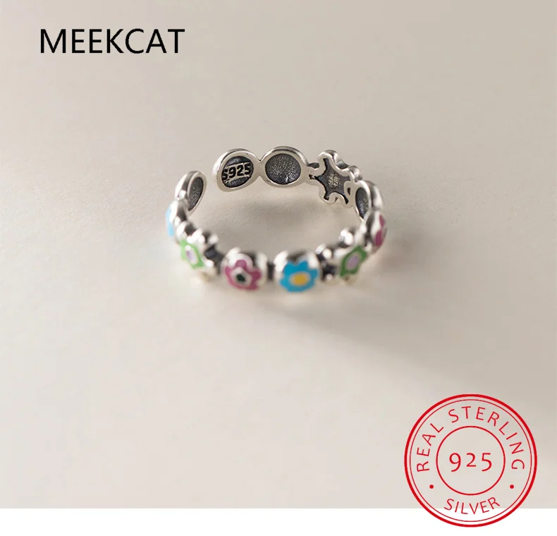 Однотонное регулируемое кольцо из стерлингового серебра 925 пробы с