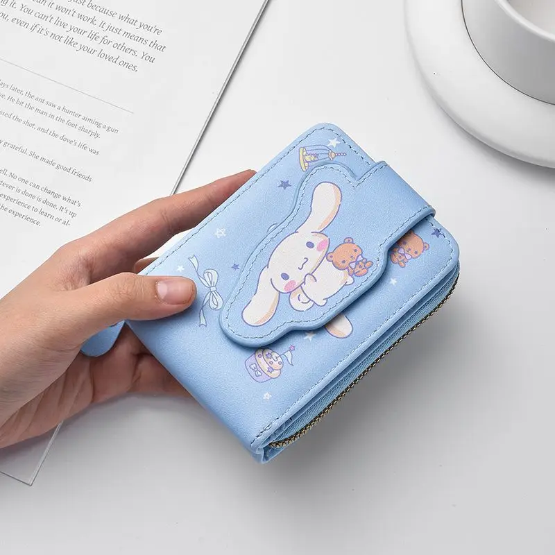 Новинка кошелек Sanrio с рисунками из мультфильмов Hello Kitty Kuromi Cinnamoroll для монет My Melody