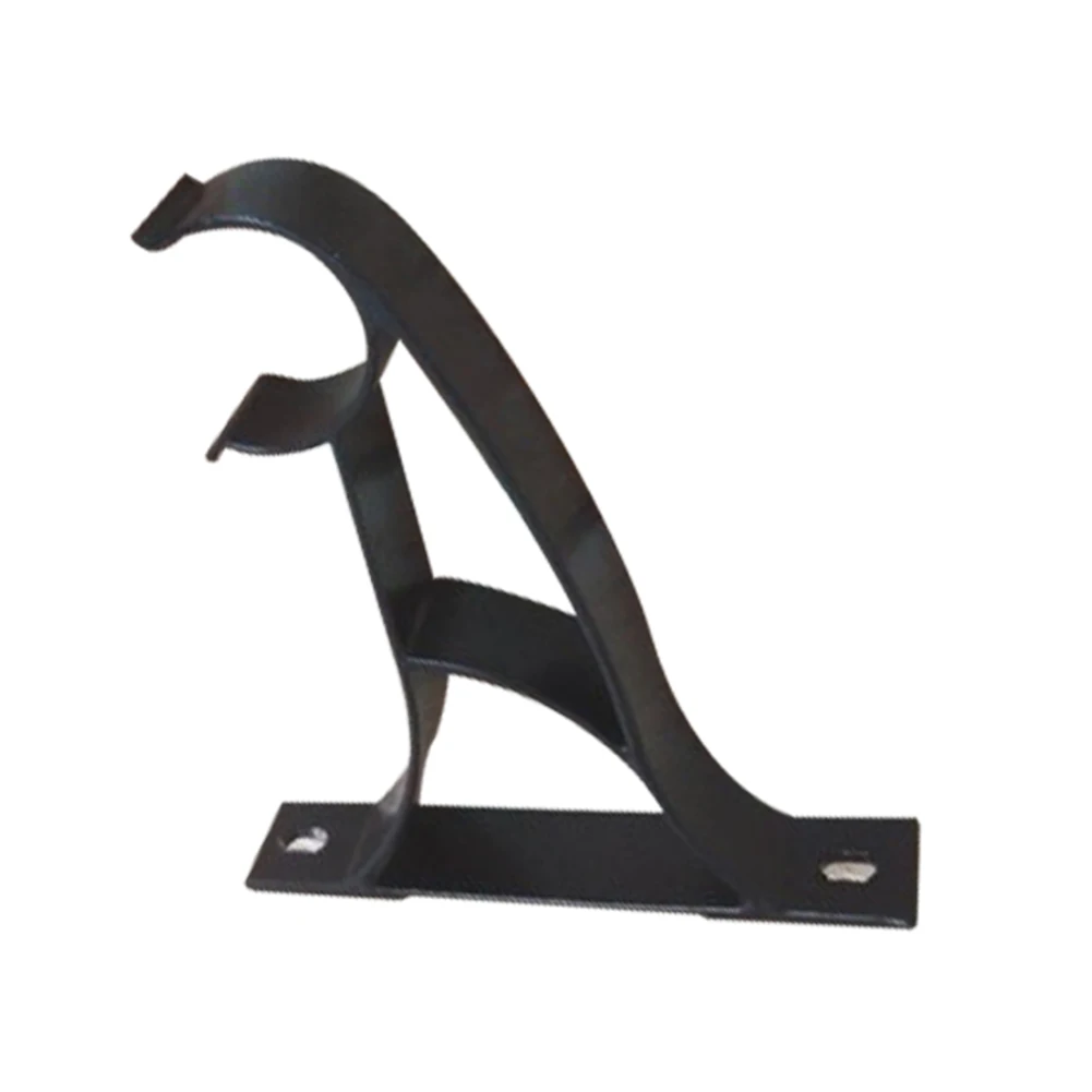 

1PC Alloy Double Curtain Pole Brackets Hang Ceiling Metal Durable Base Fixed Holder Home Decoration Accessories Room Decor