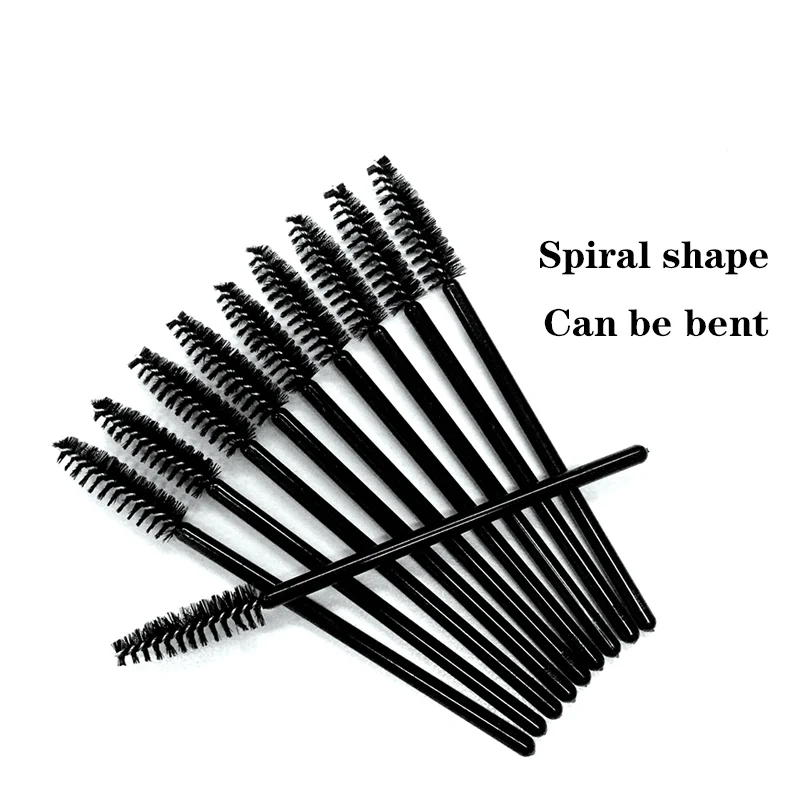 

MEILAIMDY Disposable Eyelash Extension Black Brush Wholesale 100PCS Package Mascara Wand Brushes Makeup Tool Grafting False Lash