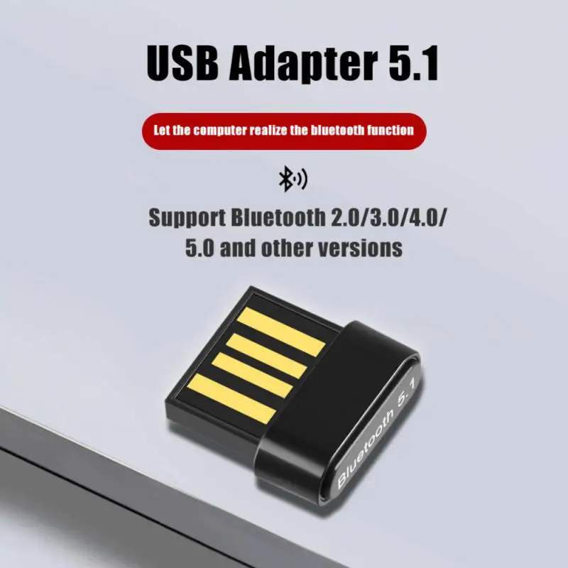 

Bluetooth 5,1 адаптер USB2.0 беспроводной аудиопередатчик приемник совместимый с ПК Windows 7/8/8.1/10/11