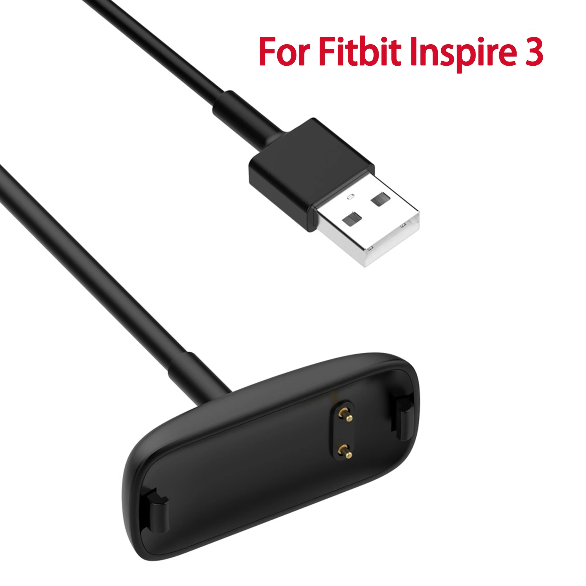 

1 м для зарядного кабеля Fitbit Inspire 3, шнур с зажимом, док-станция, USB-кабель для зарядки для смарт-часов Fitbit Inspire 3, Для inspire 3 Line