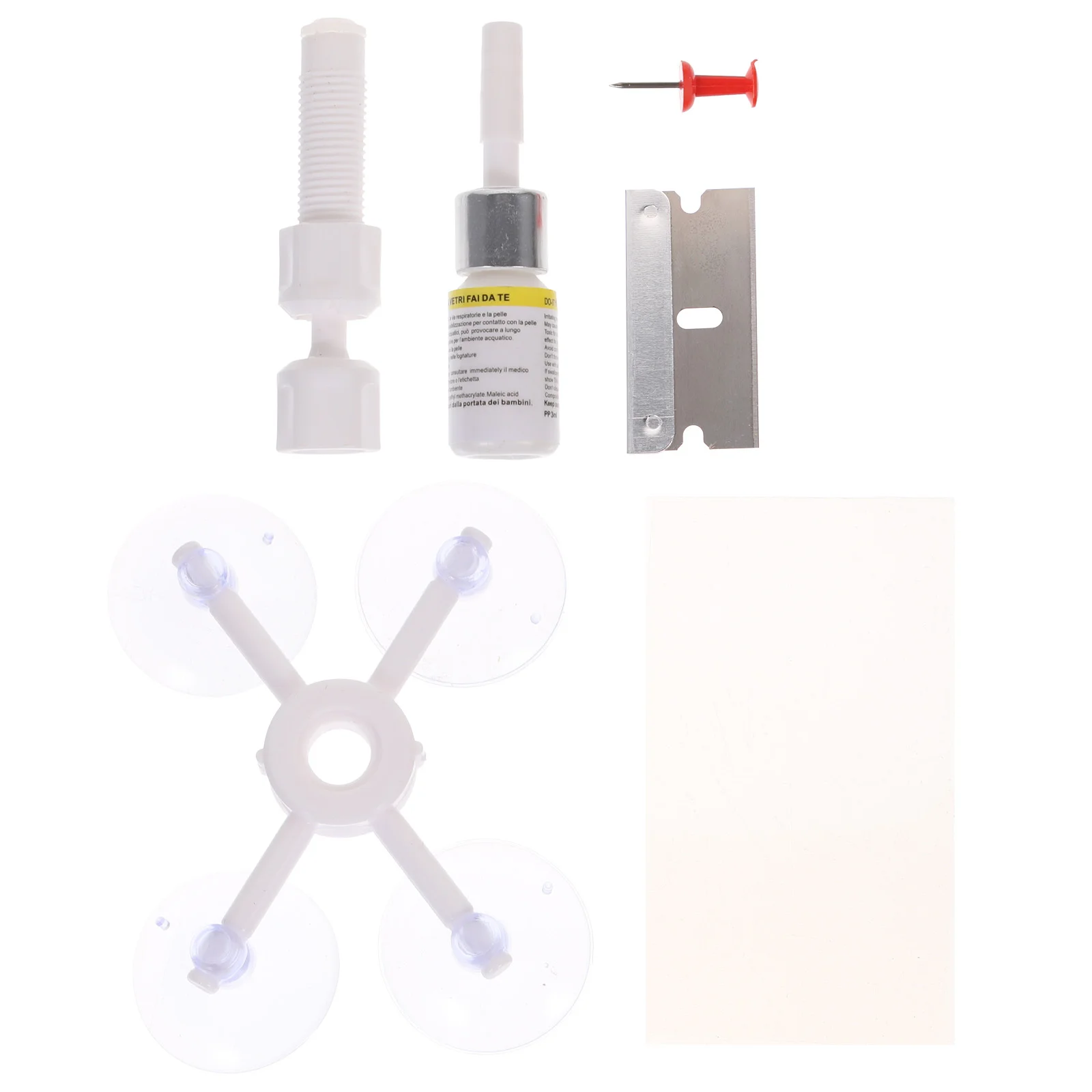 

Car Windshield Repair Kit - Auto Glass Nano Repair Fluid Tool Set for Windscreen Scratch & Crack Restore