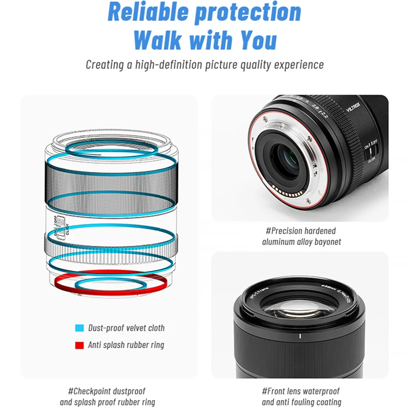Объектив Viltrox AF 90mm F2.2 EVO APS-C, телеобъектив для портретной съемки с автофокусом, для камер Sony E ZV-E10, Fujifilm X XS10, Nikon Z. (art.: 3920db381cfdf) - 3920db381cfdf