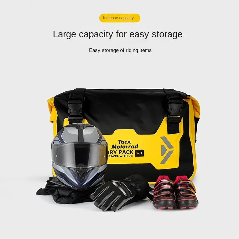 Сумка на заднее сиденье мотоцикла 30L износостойкая сухая и влажная седельная